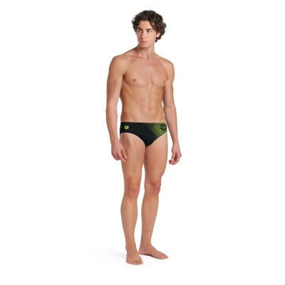Плавки Arena Foggy Dots Swim Briefs 008482-506 чорний, жовтий 105 (3468337530916) Вінниця - фото 3