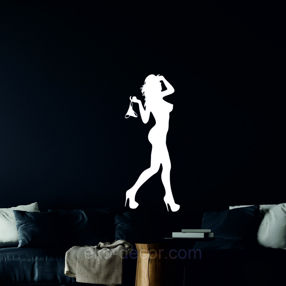 Декоративное настенное Панно «Силуэт женщины», Декор на стену 50*20 см, Белый Киев - изображение 6