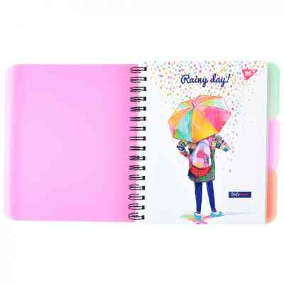 Блокнот Yes А5 Rainy day 144 аркуша пластикова обкладинка (681968) Вінниця