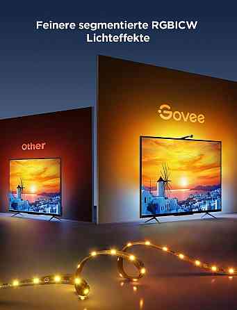 Подсветка для телевизора Govee RGBICW 3 Lite с камерой Wi-Fi 2,4 м, набор адаптивной подсветки 40-50 Киев