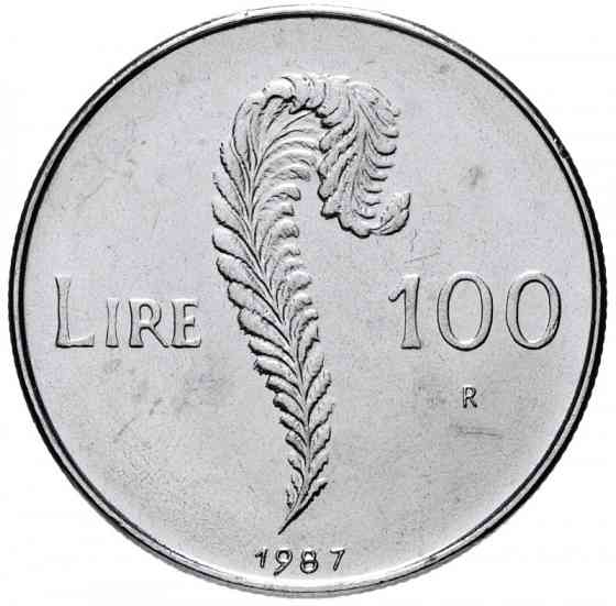Монета 100 літрів. 1987 рік, Сан-Маріно.UNC Полтава
