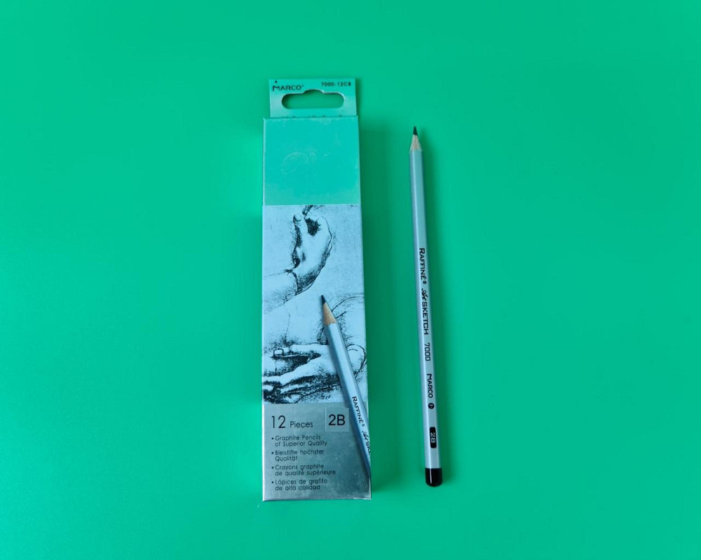 Карандаш простой набор 12шт тм. Марко №7000-2B raffine (1 пачка) Харьков - изображение 4