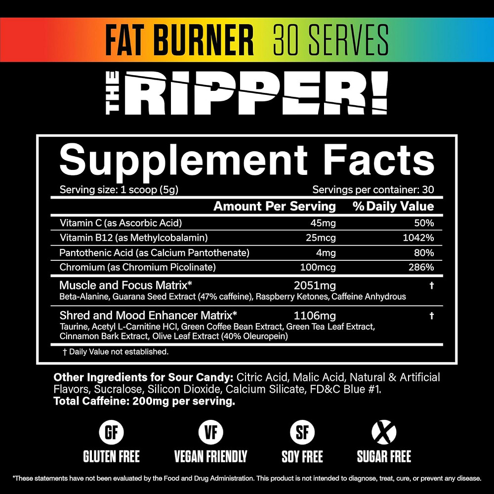 Предтренировочный комплекс Cobra (JNX) The Ripper 150 gram (Sour Candy) Луцк - изображение 2