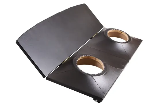 Полка багажника 2108 АвтоКомфорт под колонки кожзам черный Винница