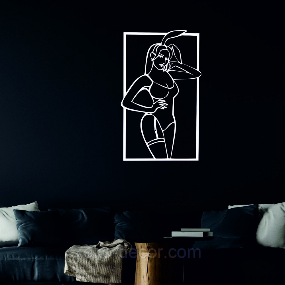 Декоративное настенное Панно «Плей-бой» Декор на стену 110-68 см, Белый Киев - изображение 7