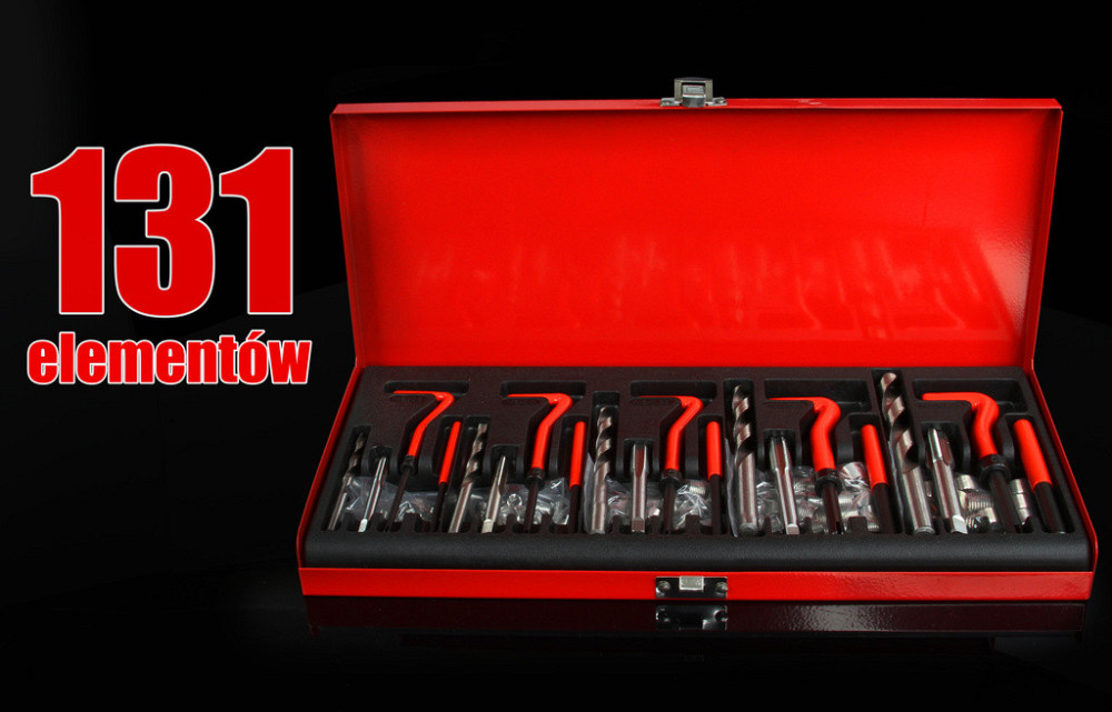 Набір інструментів для ремонту та відновлення різьби 131 елемент M5–M12 Mar-Pol (M55882) Нововолинськ - фото 10