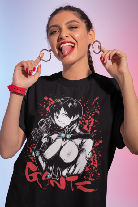 Футболка для мальчика аниме Кеи Куроно Гантз Манга оверсайз (рост от 165 до 180 ) Черний AnimeJ0005m Днепр - изображение 1
