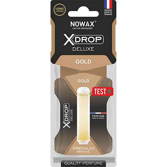 Ароматизатор целюлозний з капсулою Nowax серія X Drop Deluxe - Gold Київ
