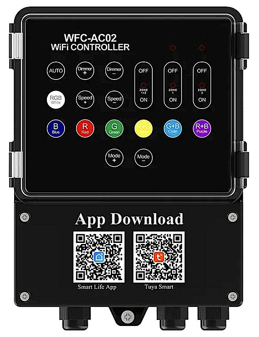 Пульт керування прожекторів для басейнів Aquajoy WK WFC-AC02 Wifi 2 канали Київ - фото 4