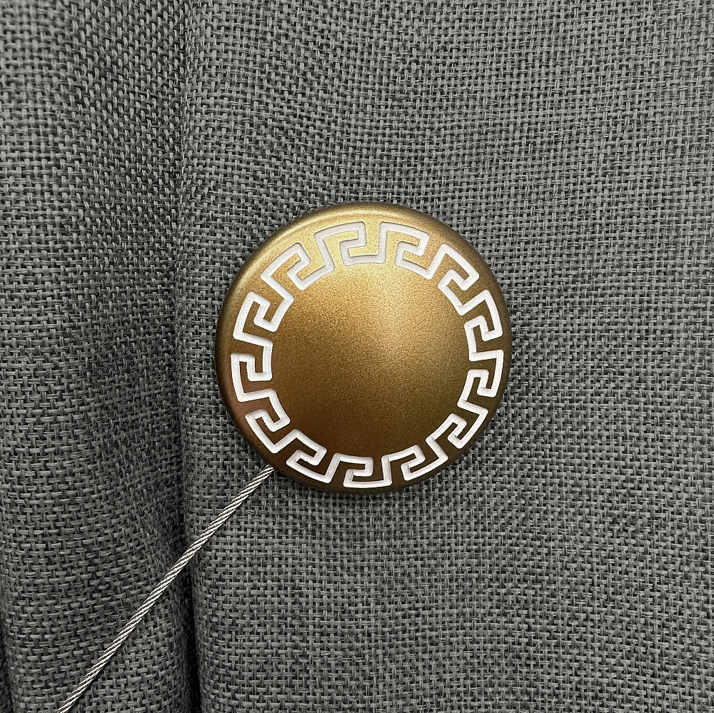 Магниты для штор и гардин Афина 2 шт Темно-золотистый (81-273) Киев - изображение 3