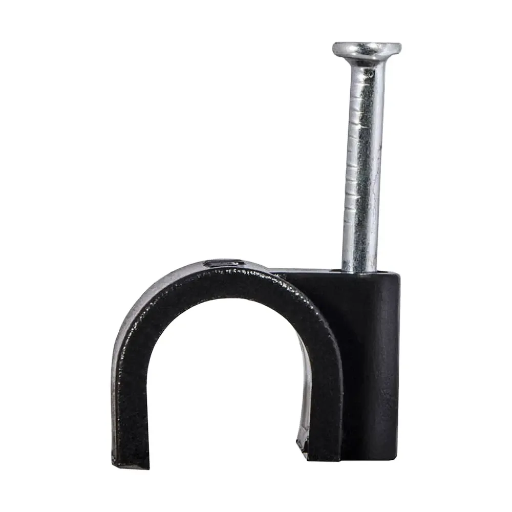 Скоба з цвяхом E-NET 5 мм чорна, 100 штук (94-00321) Київ - фото 1