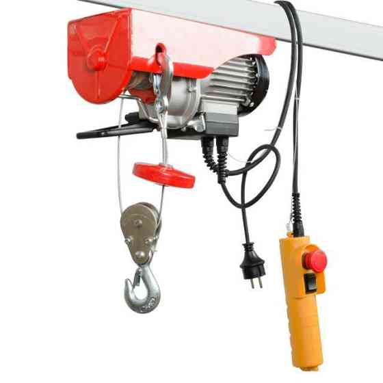 Лебідка електрична, 230 В, 0,5 кВт, 125/250 кг, трос: 3,0 мм × 12 м INTERTOOL GT1481 Київ