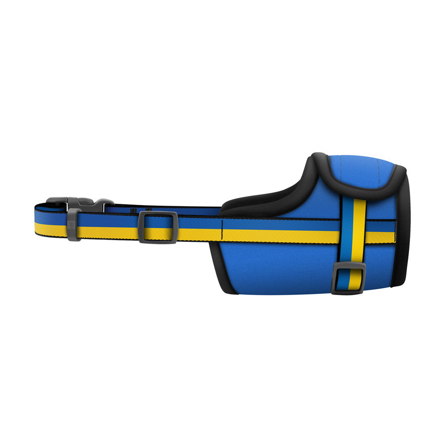 Намордник для собак WAUDOG Nylon, малюнок "Colors of freedom", пластиковий фастекс, розмір M, О 19-26 см Київ - фото 2