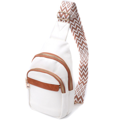 Сумка Vintage Жіноча з однією лямкою через плече з гладкої екошкіри Біла (22768) Вінниця - фото 1