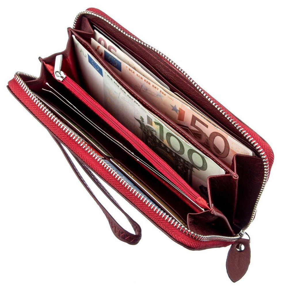 Универсальный клатч-кошелек для женщин ST Leather 18935 Темно-красный Киев - изображение 2