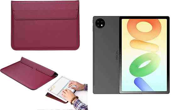 Чехол-конверт VitoCase для Blackview Oscal Pad 16, с функцией подставки для планшета Бордовый Киев