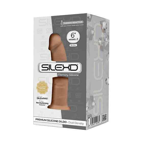 Фаллоимитатор SilexD Robby Caramel (MODEL 2 size 6in), двухслойный, силикон+Silexpan, диаметр 3,5 см Sex Aura Киев