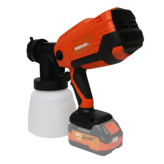 КраскопультФарбопульт на акумул на аккумуляторе Rebiner RSA-20Li, Аккумуляторный краскопульт Без АКБ и ЗУ,Фарбопульт пульверизатор Львов