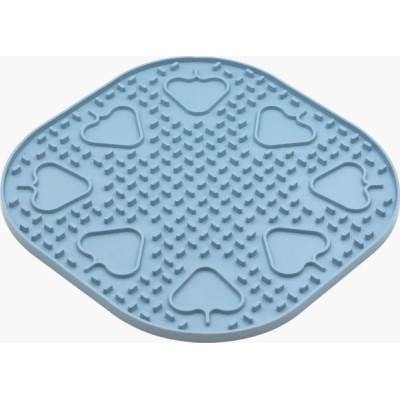 Універсальний посуд для тварин Fiboo Snoopy килимок для злизування ласощів та їжі, 25х25 см блакитний (FIB0255) Вінниця - фото 1