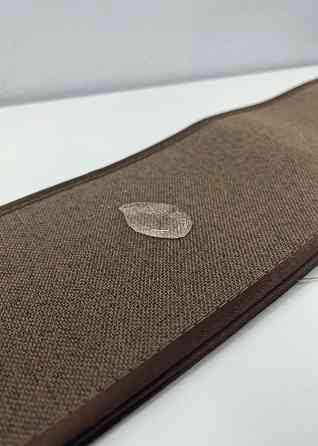 Комплект штор VR-Textil 100% блэкаут ASHEN NIGHT 150х270 2шт и Тюль 400х270 1854ш-1153т коричневый с белым 71-094/3 Киев