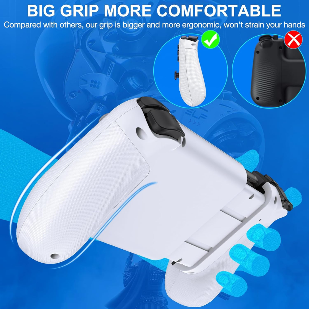 Ігровий геймпад для iPhone/Android, Bluetooth, Hall-джойстики, RGB-підсвітка, Turbo, вібрація, USB-C Київ - фото 4