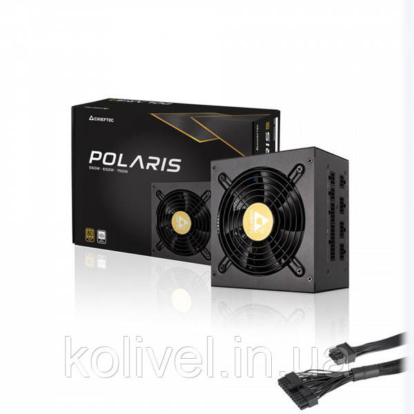 БЖ 650W Chieftec POLARIS PPS-650FC, 120 mm, 80+ GOLD, Cable management, retail (PPS-650FC) Киев - изображение 4