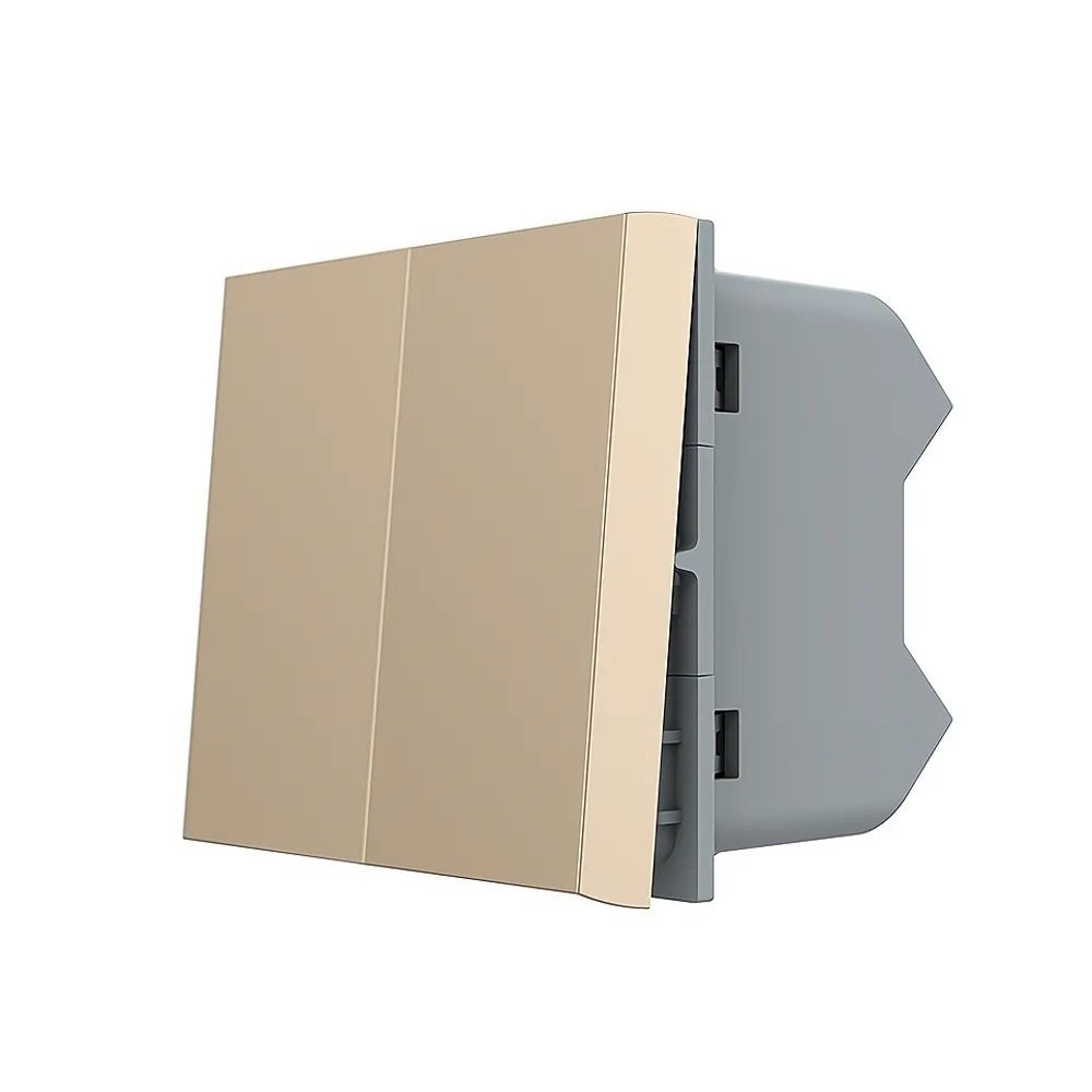 LIVOLO 2-клавішний прохідний вимикач LIVOLO, золотий, модуль без рамки (VL-FCMKS-1AP) Коломия - фото 8