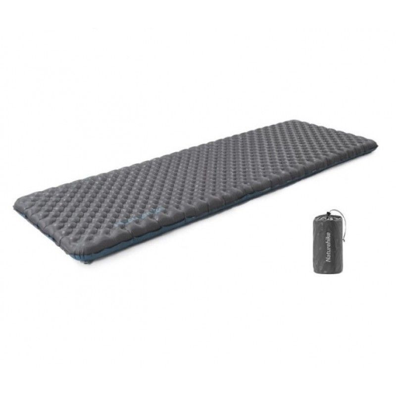 Матрац надувний надлегкий Naturehike CNH22DZ018, із мішком для надування, прямокутний чорний 183 см Київ - фото 2