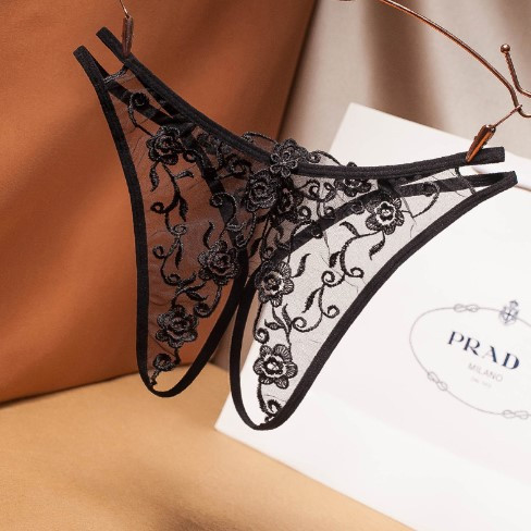 Трусики с открытой ластовицей черные - размер универсальный, резинка тянется до 90см Киев - изображение 1