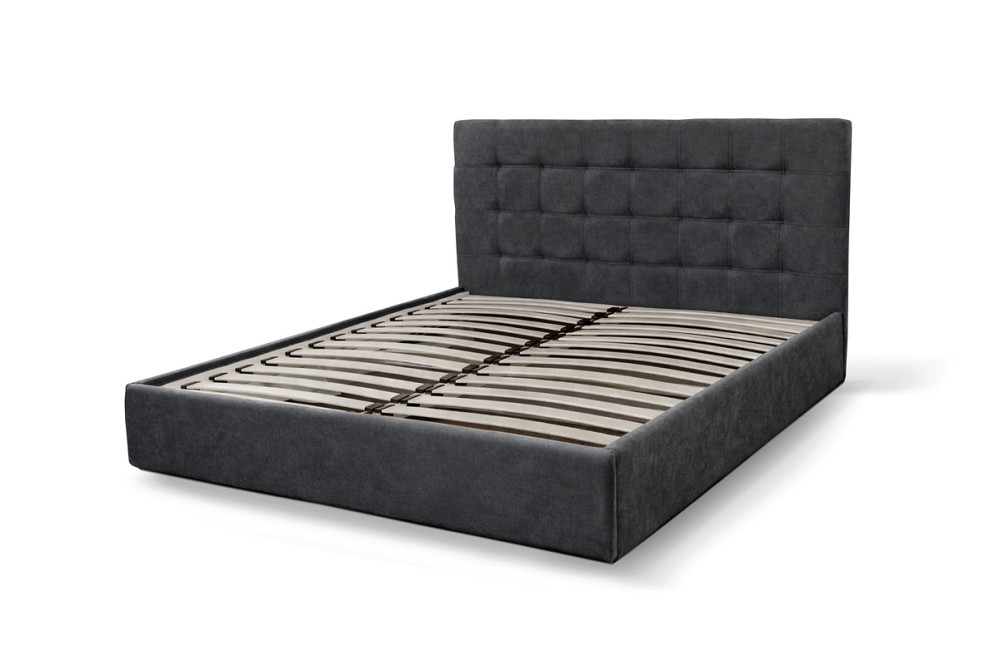 Ліжко Мішель 1600*2000 с п/м Аляска 10 темно-сірий Днепр - изображение 4