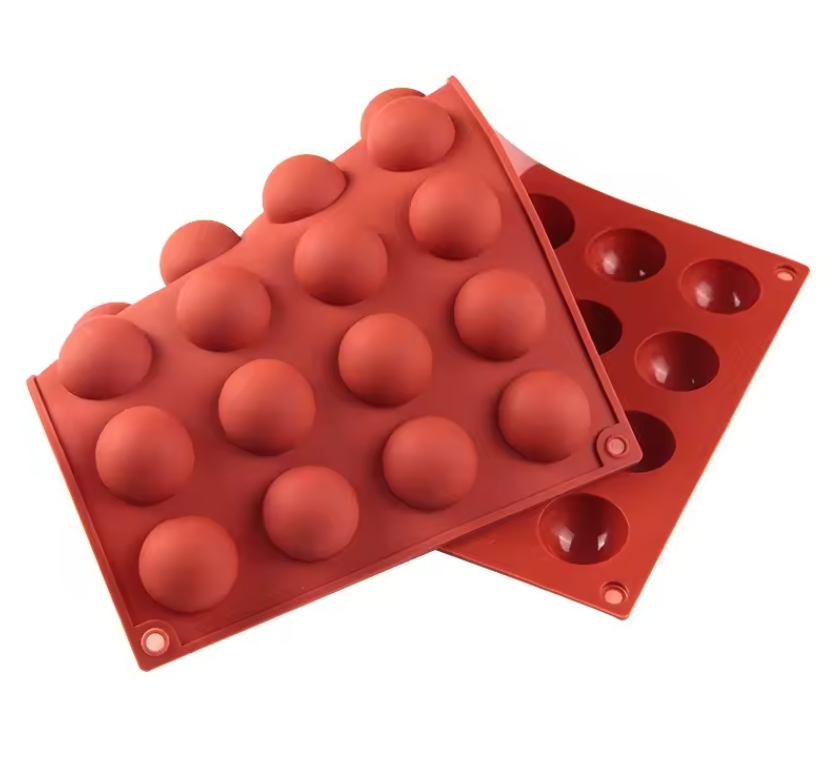 Форма силиконовая на 15 изделий 29 х 17 см Полусфера для желе, мармелада, конфет Одесса - изображение 1