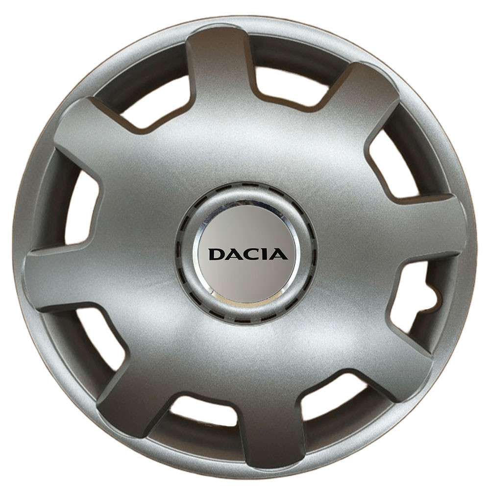 Автомобільні модельні ковпаки R13 Dacia 105 4шт, SJS, сріблясті Київ - фото 1