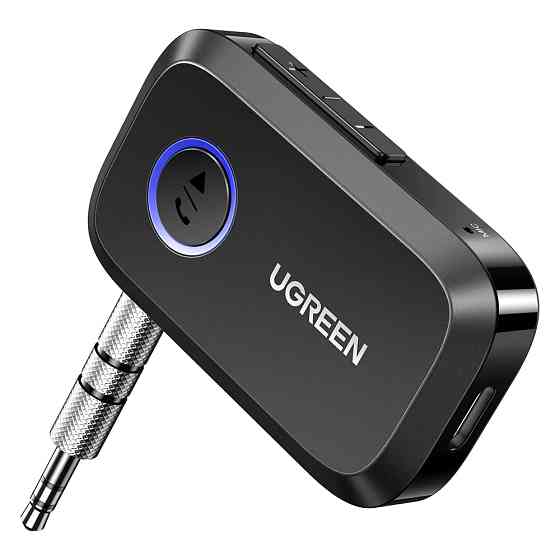 Bluetooth 5.3 приймач UGreen CM596 з AUX-виходом, мікрофоном для автомагнітол, дом.театров 90748 Николаев