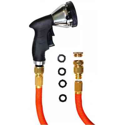 Поливочный шланг Gruntek King Cobra с пистолетом и переходниками 5 шт. (296225001) Винница