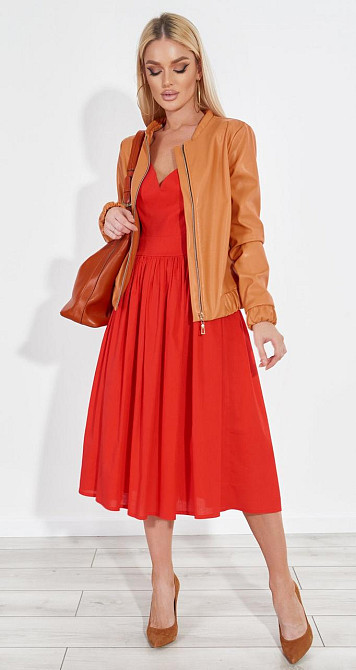 Яркая куртка из эко кожи Киев - изображение 6