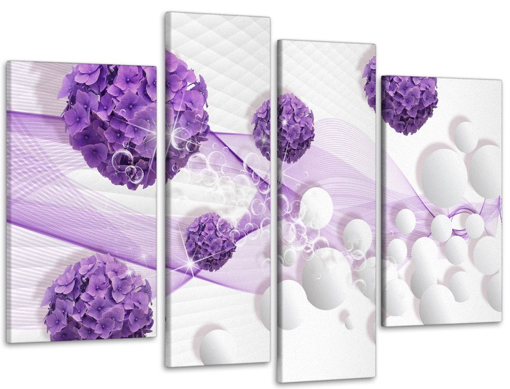 Модульна картина Квіти Абстракція Art-4_4 Київ - фото 1