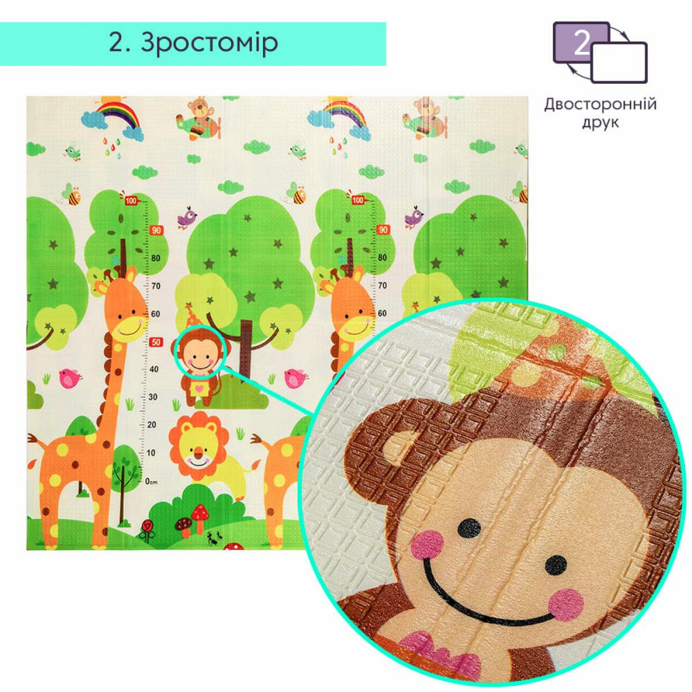 Развивающий термоковрик детский 180х200х0.8см 