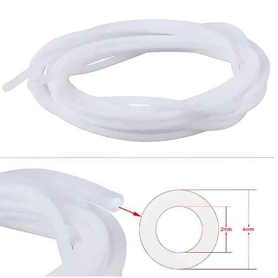 Тефлонова трубка Aokin для 3д принтера для нитки 1,75 мм + 2 фіттинга PC4-M6 + 2 фіттинга PC4-M10 Київ