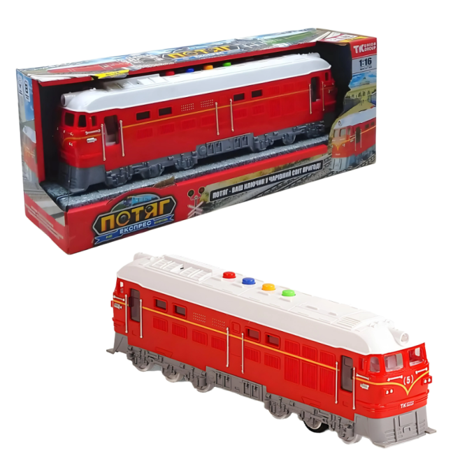 Залізниця TK Group Львів-Сімферополь інерція звуки фрази пісня масштаб 1:16 Червона (94308) Чернігів - фото 1
