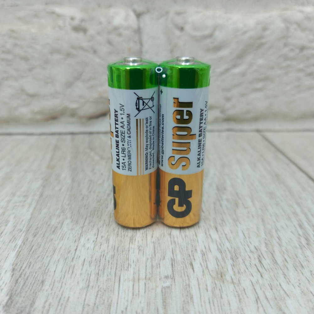 Батарейки GP Super Alkaline AA/LR6 1.5V — щелочные пальчиковые, упаковка 2 штуки Харьков - изображение 5
