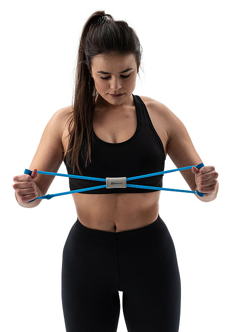 Еспандер гумовий з ручками Hop-Sport HS-L042YG синій Київ - фото 6