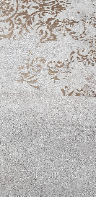 Шпалери вініл на флізеліні гарячого тиснення DUKA Selective 1.06x10 під штукатурку структурні щільні світло-коричневі 32651-4 Київ - фото 7