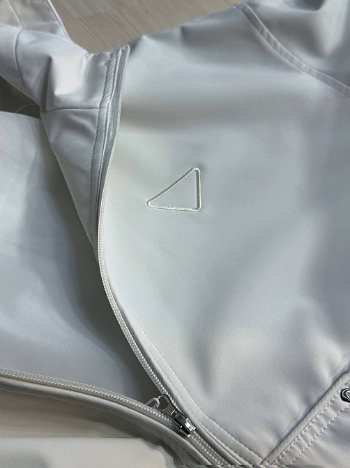 Куртка жіноча YZY 30046 вітрівка оверсайз з капюшоном one size, молочний, one size Київ - фото 3