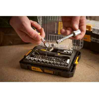 Набір головок Stanley FatMax Maxi Drive торцевих 1/4&quot;, шестигранний, 48 шт., кейс (FMMT98101-0) Вінниця