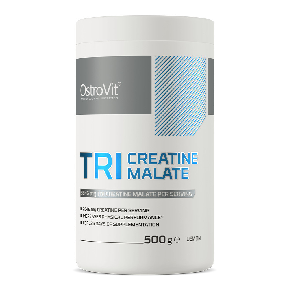 Креатин OstroVit Tri Creatine Malate 500 g (Lemon) Луцк - изображение 1
