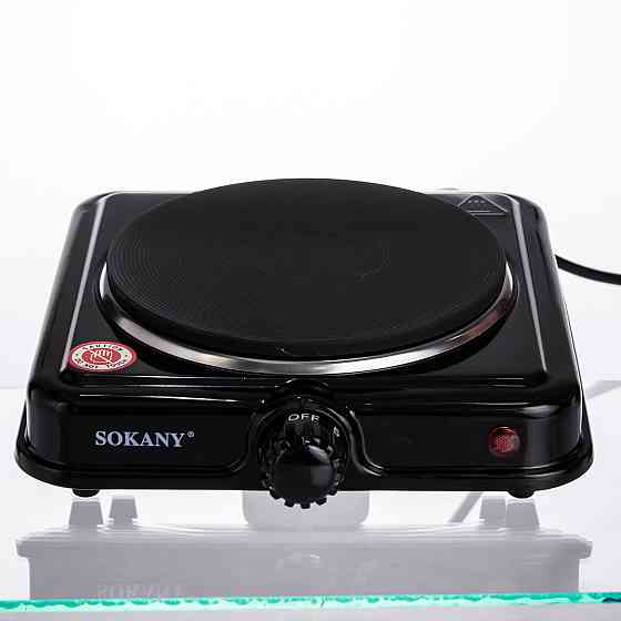 Sokany Настільна електрична плита SOKANY SK-5109 на одну конфорку 1000Вт Чорна Коломия