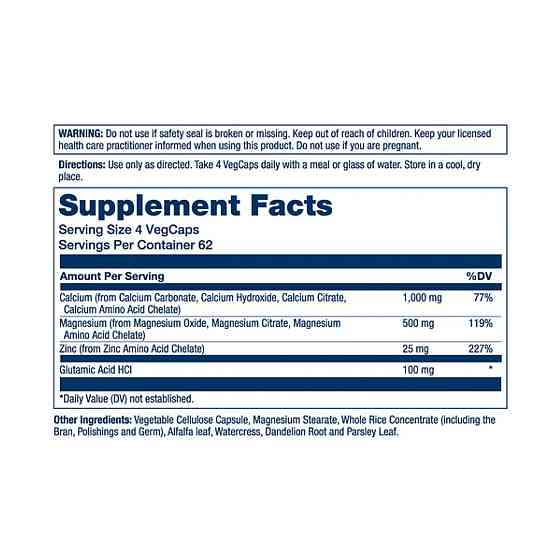 Кальцій магній і цинк Solaray Calcium Magnesium Zinc 250 капс Київ