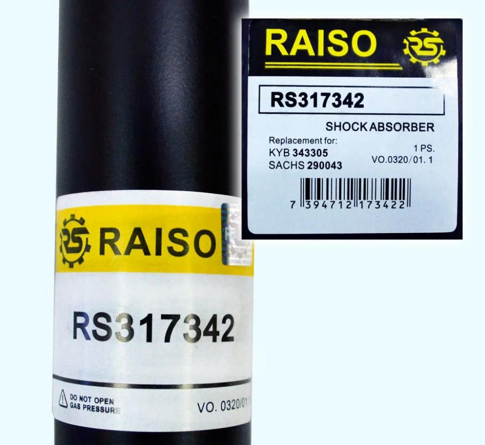 Амортизатор задній Raiso (Швеція) Мерседес Віто 638 Mercedes Vito 638 #RS317342 UAMCAOB22 Ковель - фото 3