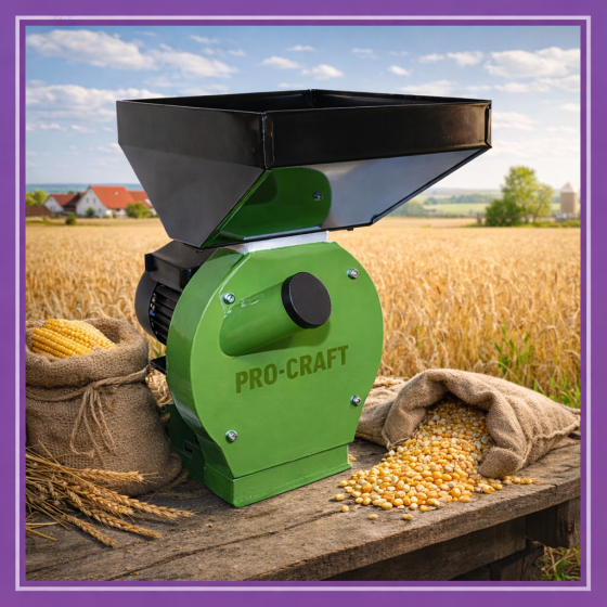 Універсальний подрібнювач кормів Procraft ,Подрібнювач зерна PCM 3000 2.5 кВт 240 кг/год,Дертемолка Львів