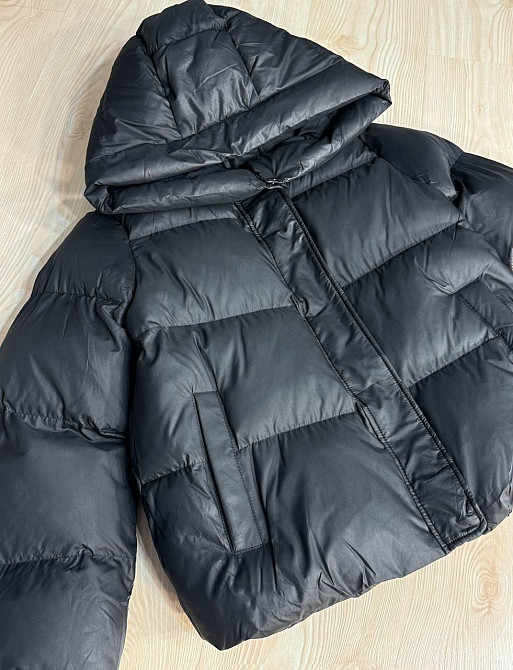 Куртка жіноча Lady Yep 10005 дута пуффер з капюшоном чорна, чорний, 46 Київ - фото 2